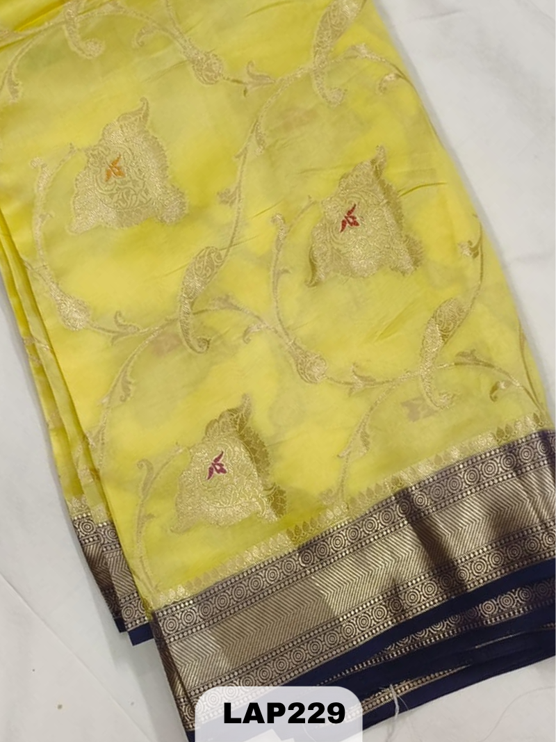 Banaras kora dupion silk saree