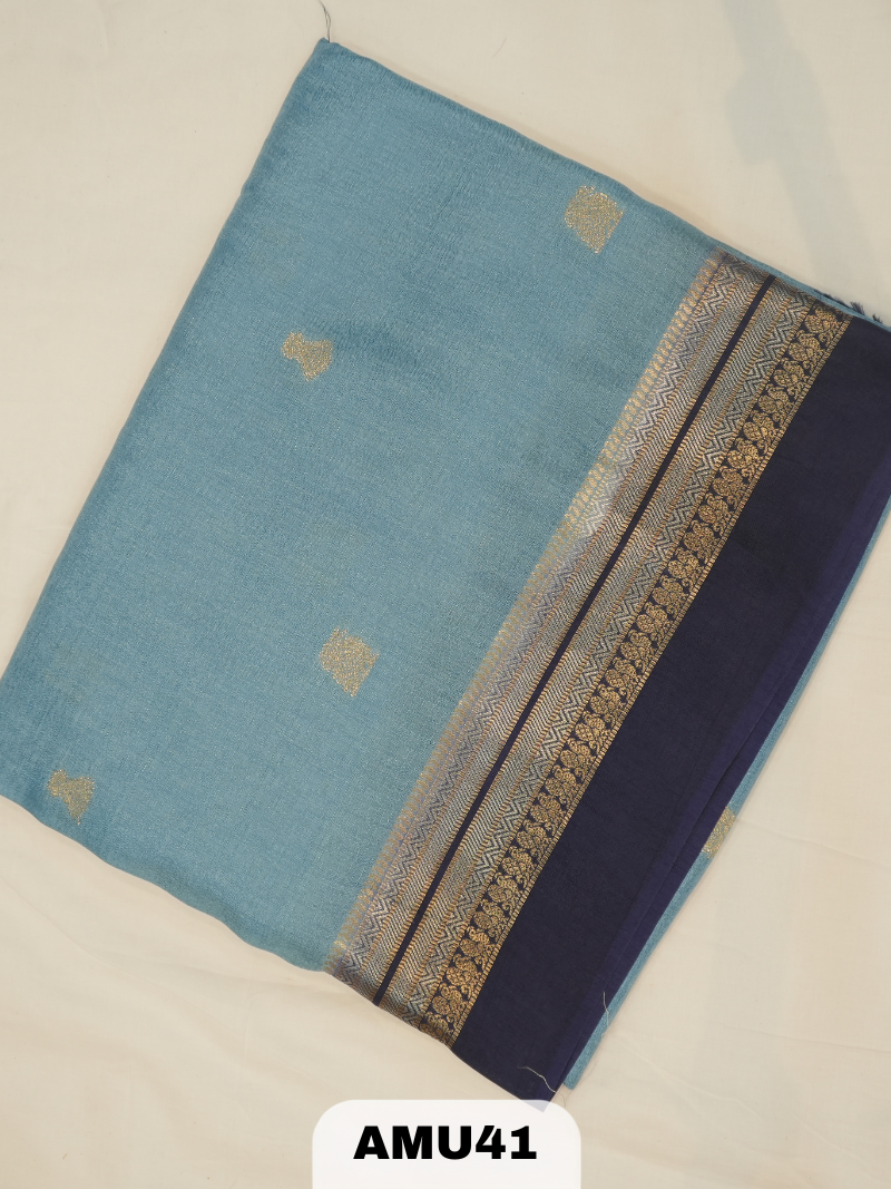 BANARAS TUSSAR KHADI SILK SAREE WITH BORDER