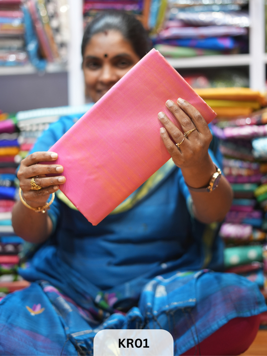 BISHNUPUR PLAIN KATAN SILK SAREE