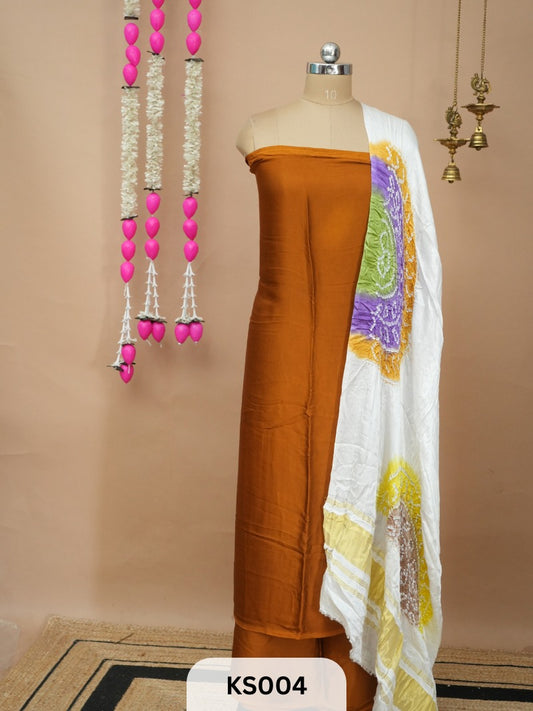 MODAL BANDHANI SALWAR SUIT