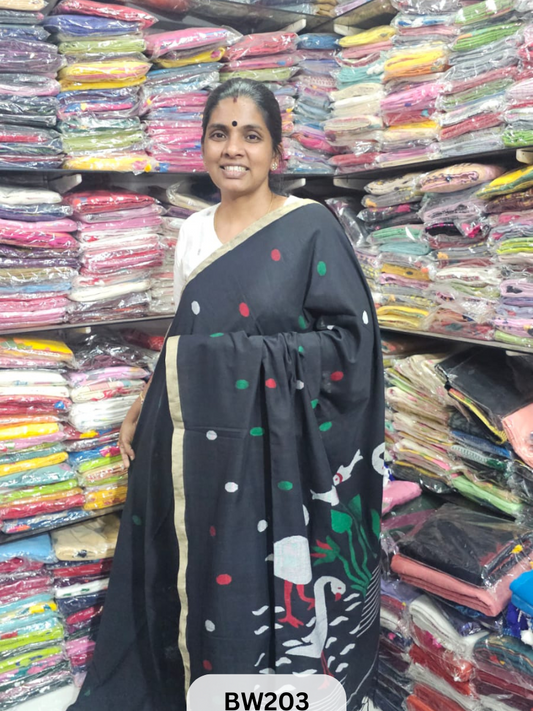 TANTUJA COTTON HANDLOOM SAREE