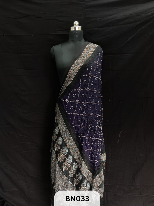 AJRAKH BANDHANI STAR DUPPATA | BORDER