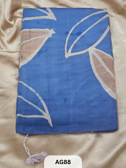 MURSHIDABAD HAND BATIK PAINTED SILK SAREE