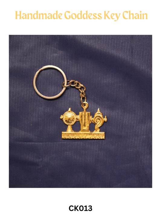 Brass Goddess Idol Key Chain