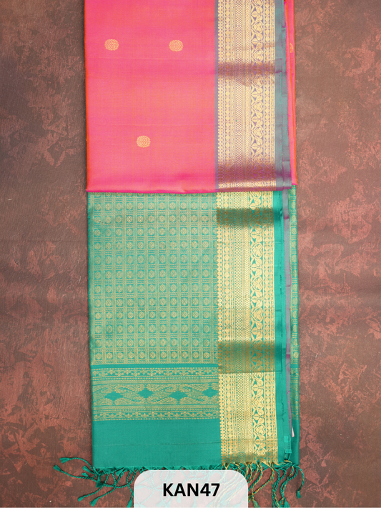 KANCHIPURAM HANDLOOM PURE SOFT SILK