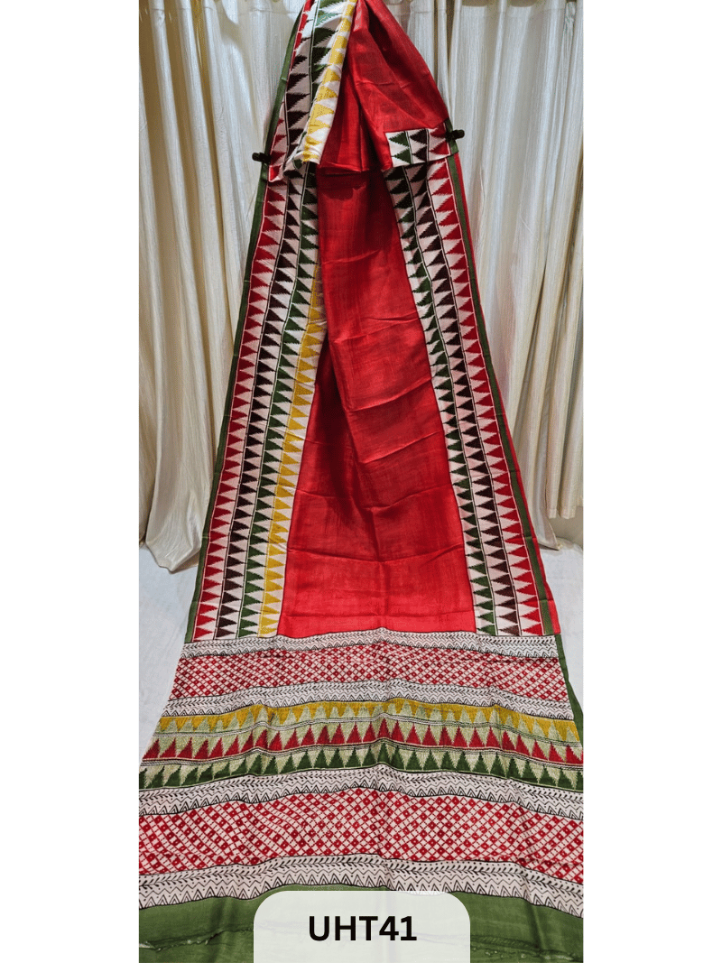 PURE MURSHIDABAD HANDPAINTED SAREE
