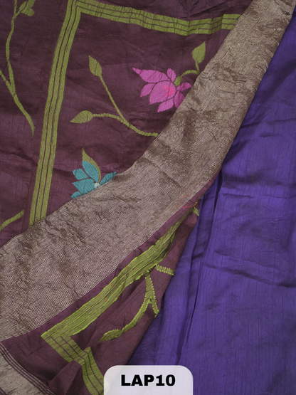 BANARAS PURE RAW SILK JAMDHANI WEAVING SAREE