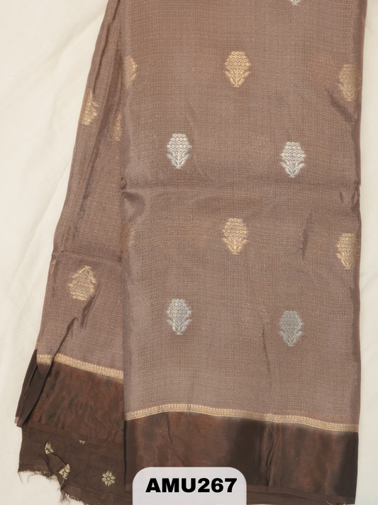 BANARAS RUSSIAN SILK SAREE WITH PRINTED