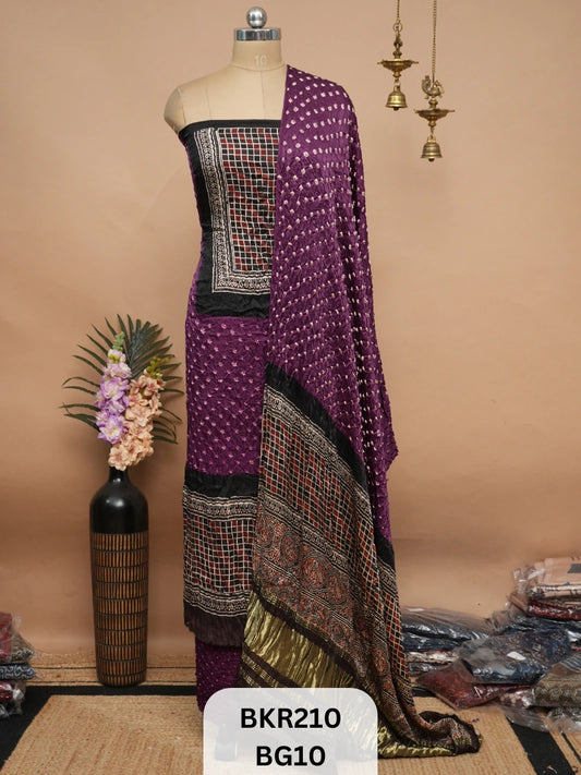 BANDHANI AJRAKH WITH LAGDI PATTA | SALWAR SUIT