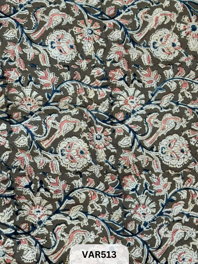 Kalamkari Hand printed - Fabric -1.5mtr