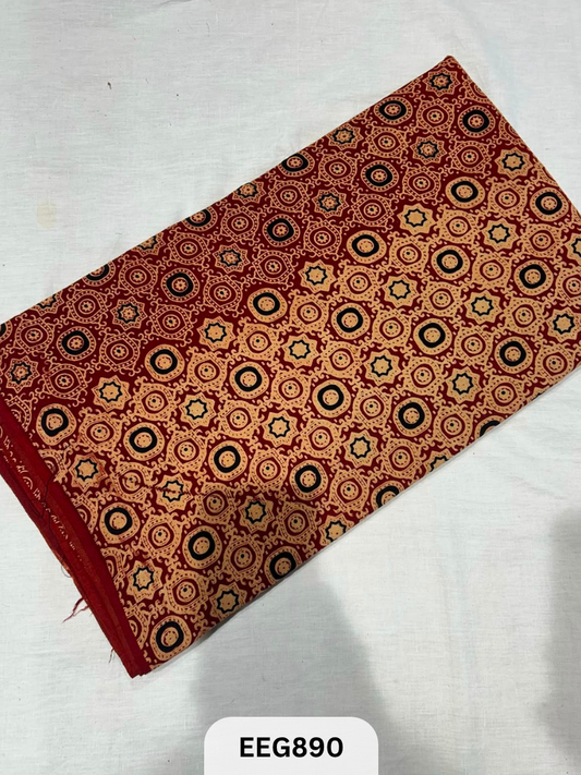 COTTON AJRAKH FABRIC-1MTR
