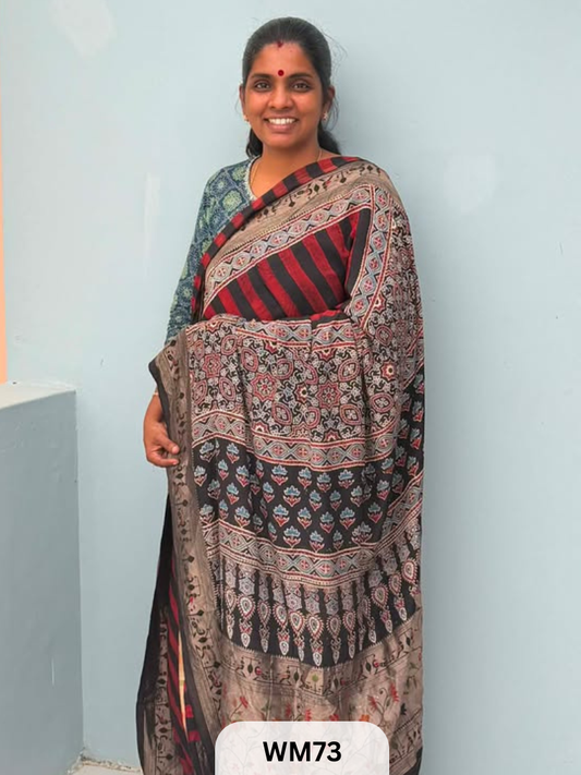 MODAL WITH PAITHANI SAREE