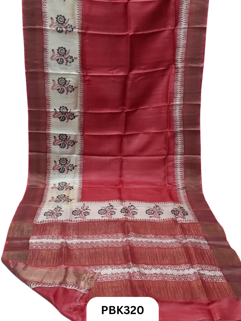 Pure Handloom Tussar Silk Saree