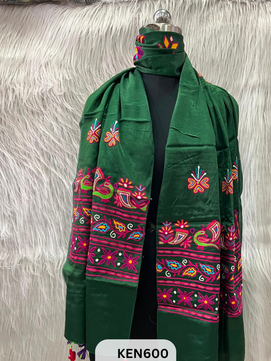 MUSHRU HAND AARI WORK STOLE