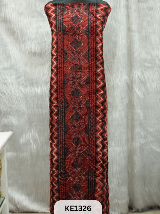 VELVET AJRAKH HANDBLOCKPRINT - 2.5MTR TOP