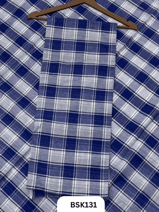 Mul Cotton Checks Top Duppata -2.5Mtr