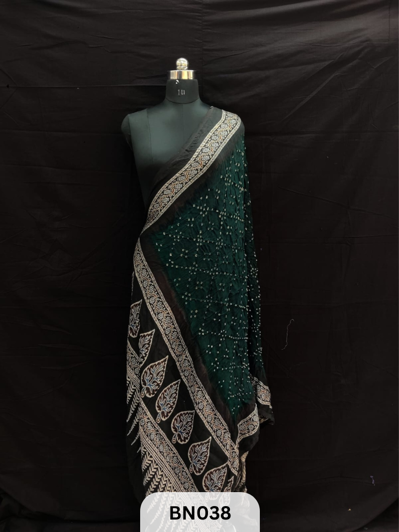 AJRAKH BANDHANI STAR DUPPATA | BORDER