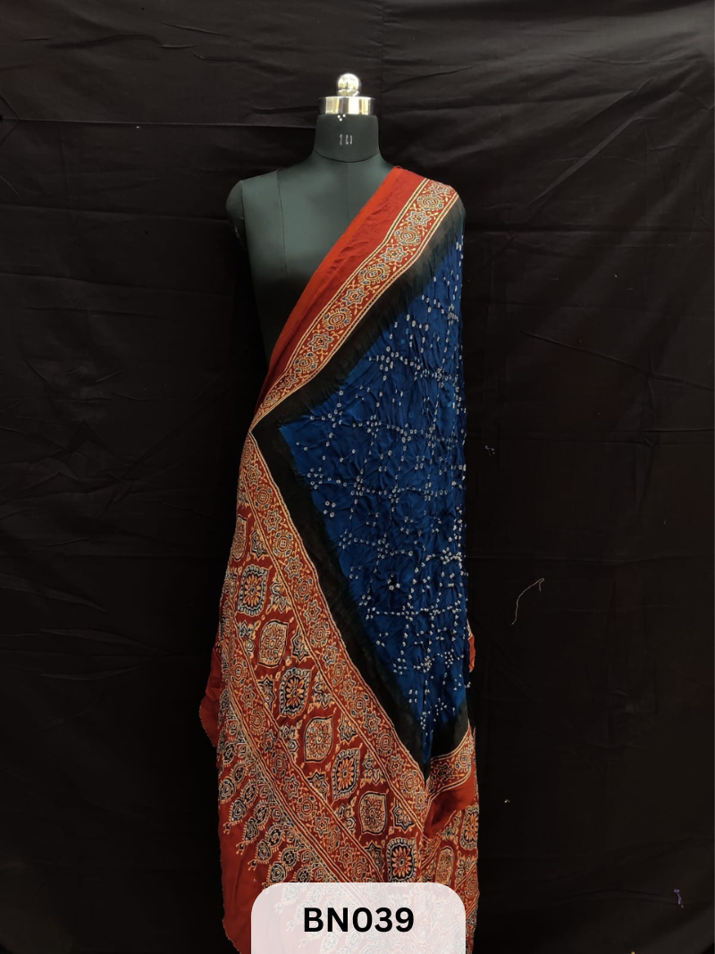 AJRAKH BANDHANI STAR DUPPATA | BORDER