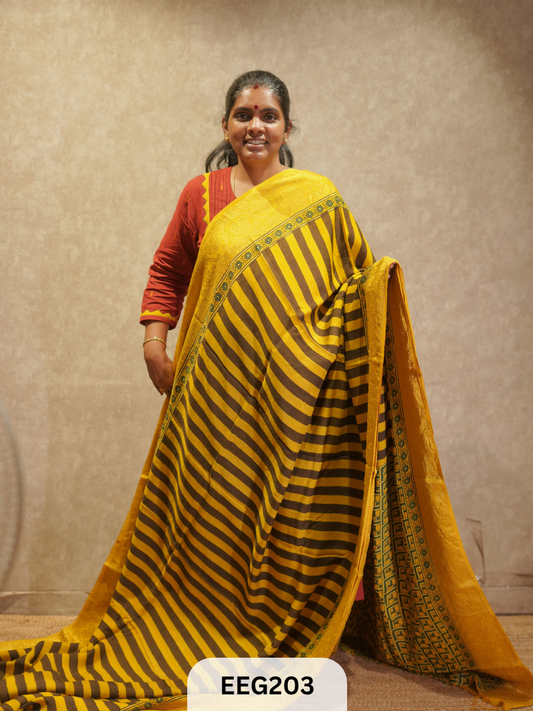 AJRAKH DOLA SILK SAREE