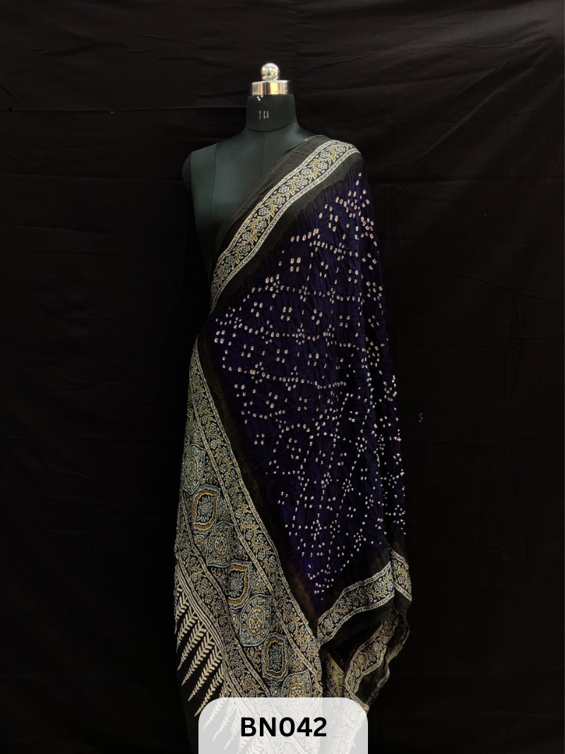 AJRAKH BANDHANI STAR DUPPATA | BORDER