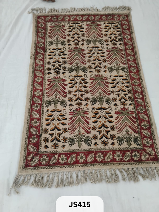 KALAMKARI PRINT FLOOR MAT (2X3 FEET)