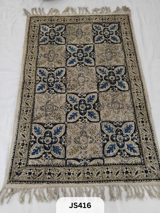 KALAMKARI PRINT FLOOR MAT (2X3 FEET)
