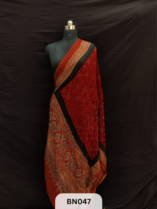 AJRAKH BANDHANI STAR DUPPATA | BORDER