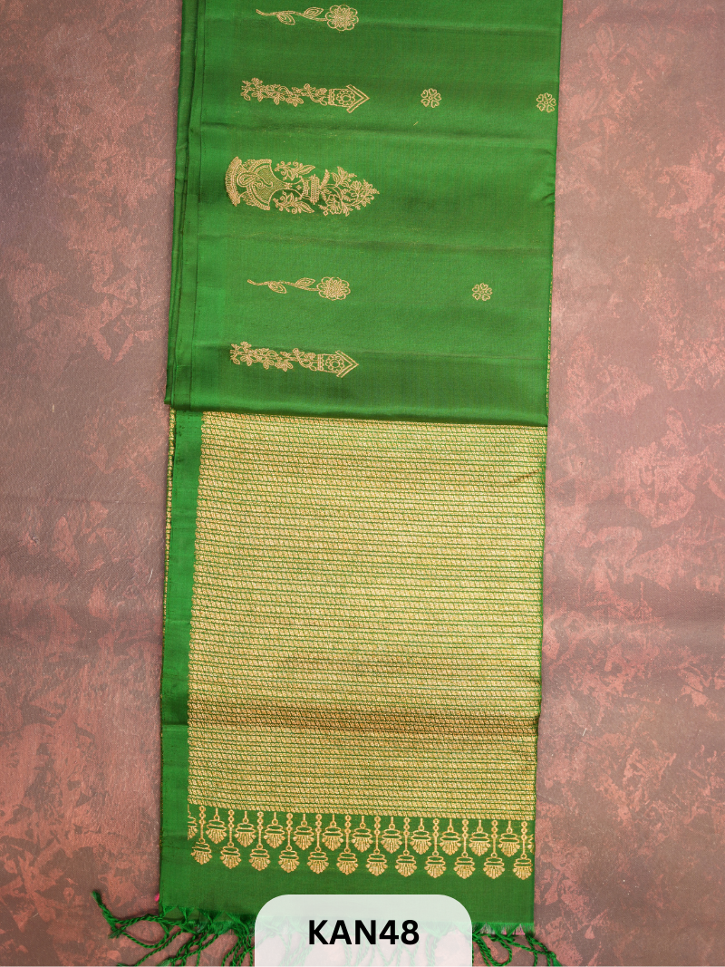 KANCHIPURAM HANDLOOM PURE SOFT SILK