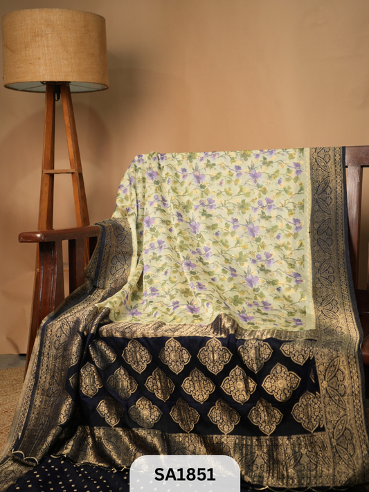 MYSORE PURE CHINNON CREPE RICH PALLU