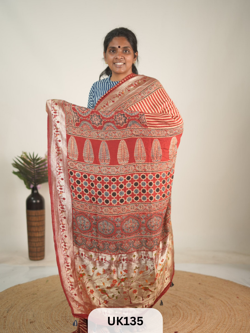 DOLA AJRAKH SAREE