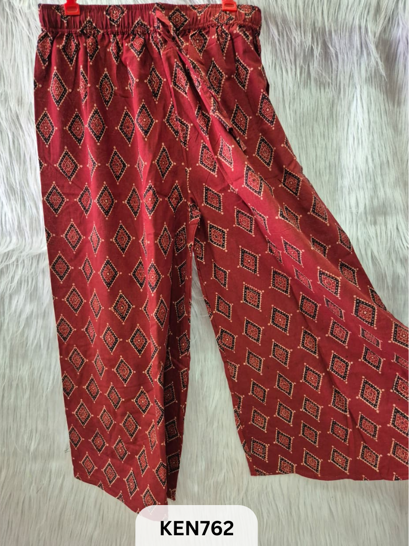 COTTON NATURAL PROCESS PALAZO (22-40INCH)