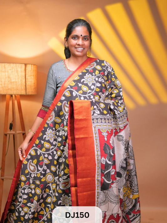Kalamkari Chennuri Silk saree Ravi Sun Kalamkari