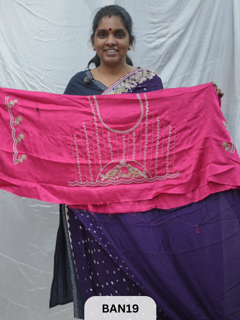 BANDHANI DESIGNER WORK WITH BANDHANI PALLU