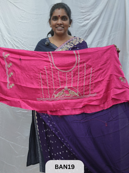 BANDHANI DESIGNER WORK WITH BANDHANI PALLU