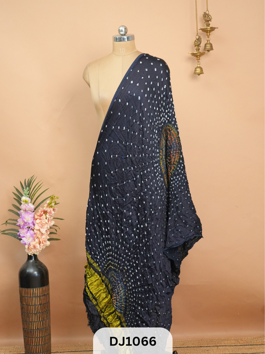 BANDHANI BORDERLESS WITH LAGDI PATTA - DUPATTA