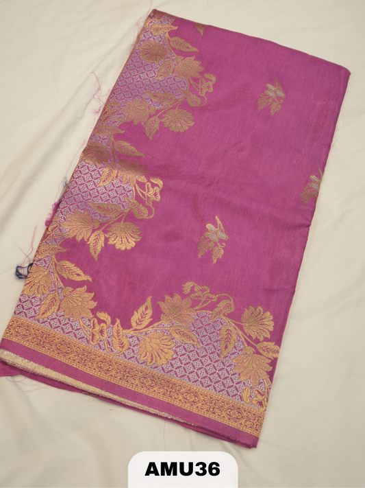 RUSSIAN SILK SAREE WITH BORDER