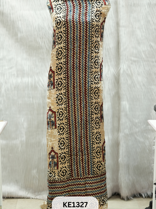 VELVET AJRAKH HANDBLOCKPRINT - 2.5MTR TOP