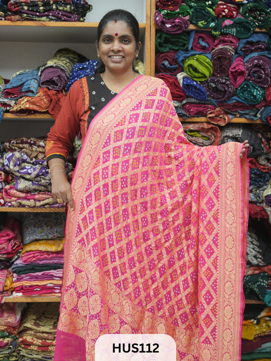 PURE KHADDI GEORGETTE DUPPATTA