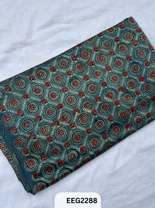 MASHRU AJRAKH FABRIC  PRINT-1 MTR