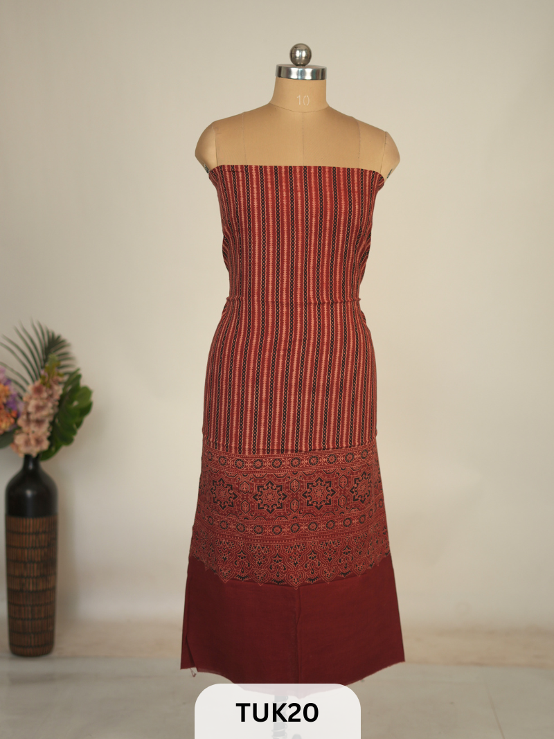 MODAL WITH AJRAKH TOP MATERIAL-2.5MTS AND 44 PANA
