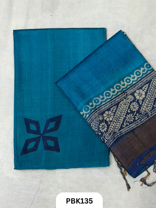 Pure Tussar Silk Salwar 2pc Top 2.5 + Duppatta 2.5  44 width