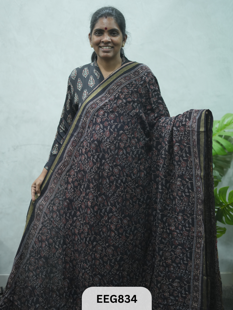 KOTA DORIA AJRAKH SAREE