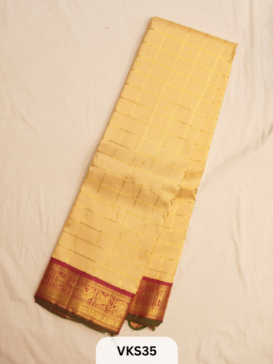 KANCHIPURAM KATTAM SAREE