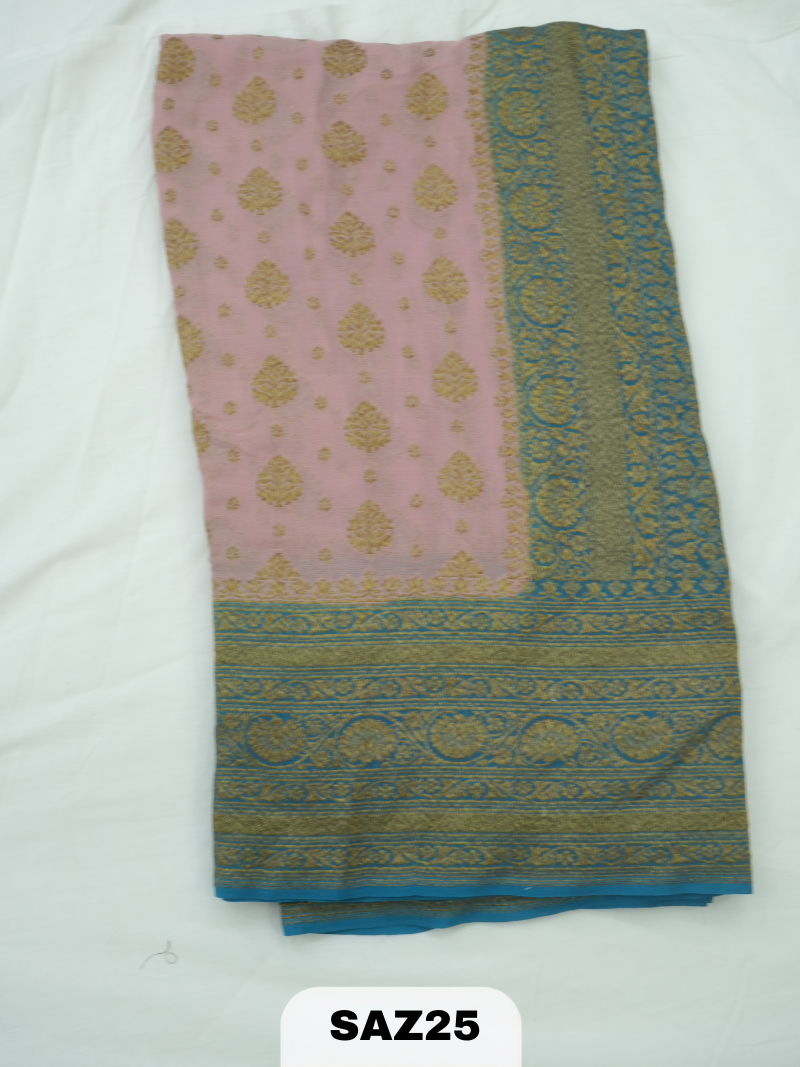 BANARAS ANTI KHADI GEORGET SAREE