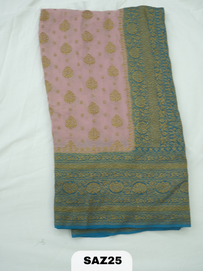 BANARAS ANTI KHADI GEORGET SAREE