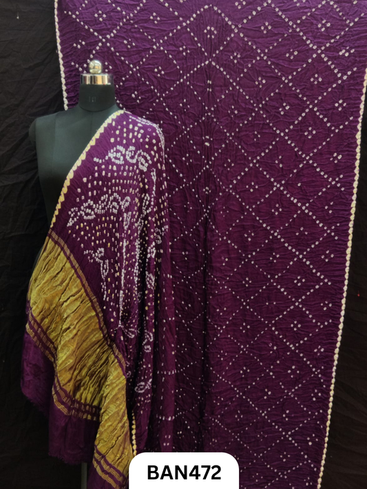 Semi Gaji SilkTissue Pallu Star Saree With Edging