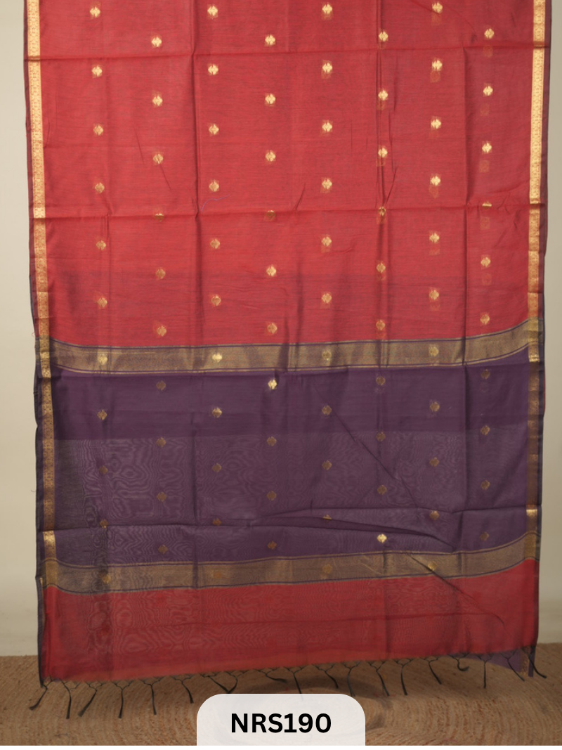 CHANDERI INSPIRED MAHESWARI SAREE