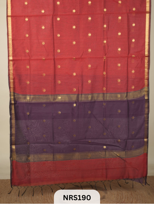CHANDERI INSPIRED MAHESWARI SAREE
