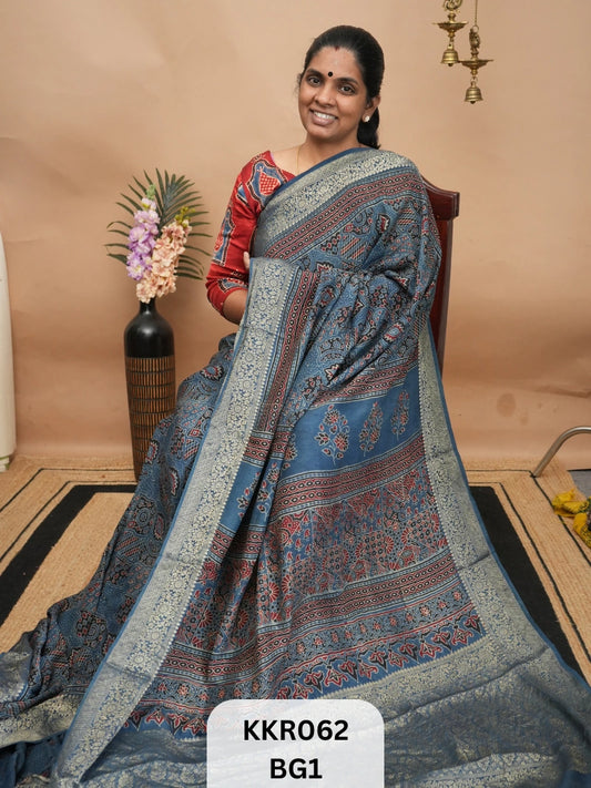DOLA SILK - AJRAKH HANDBLOCK PRINT