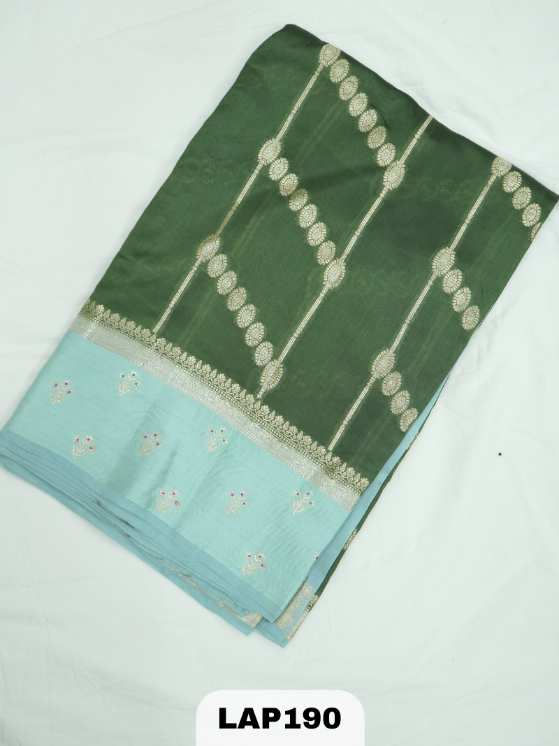 Banaras kora dupion silk saree